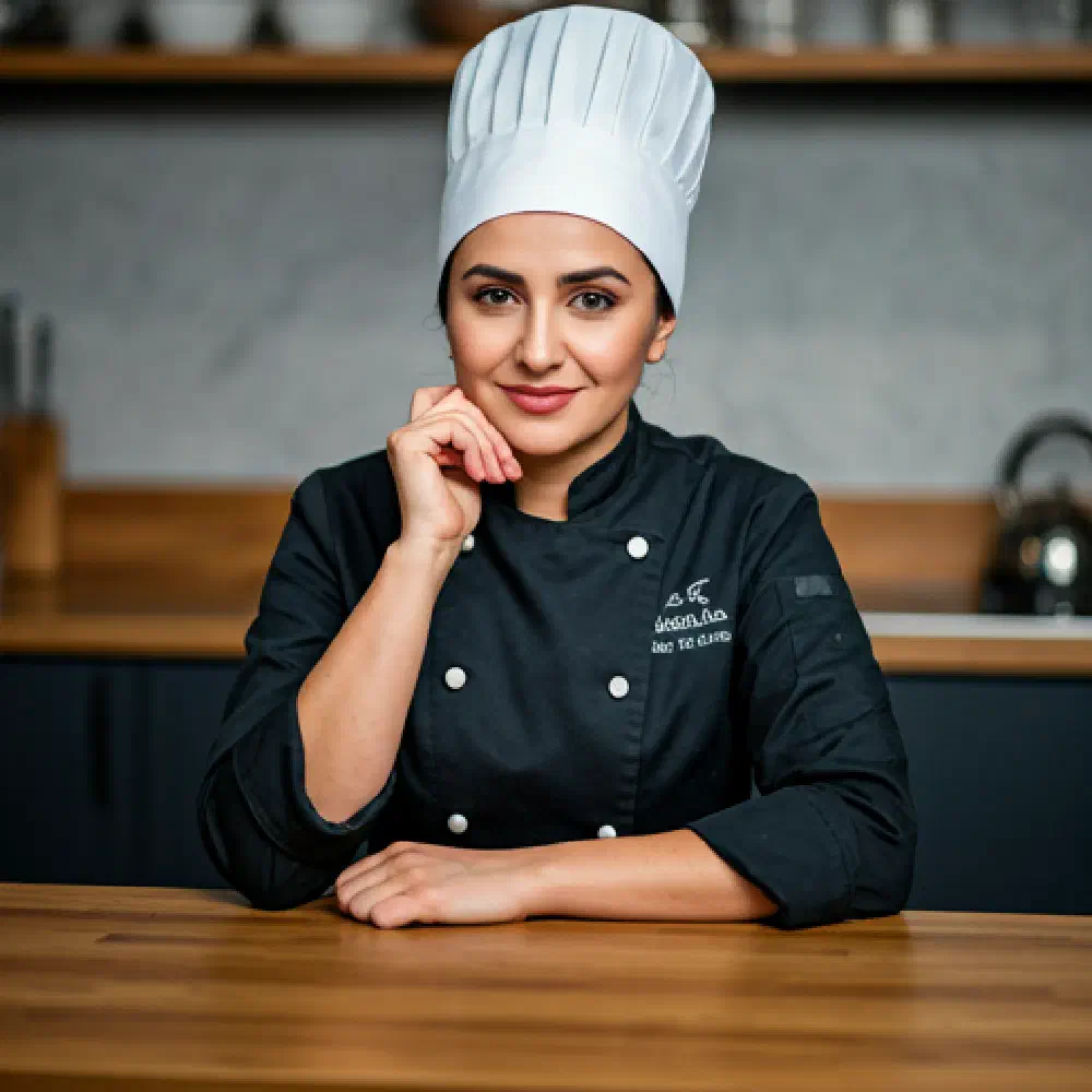 Chef Nassiba in her kitchen